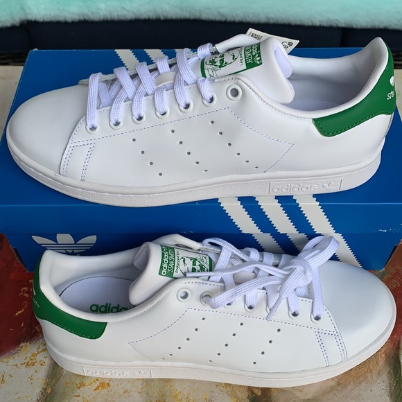 ADIDAS STAN SMITH MENS FTWWHT/FTWWHT/GREEN - Picture 3 of 16